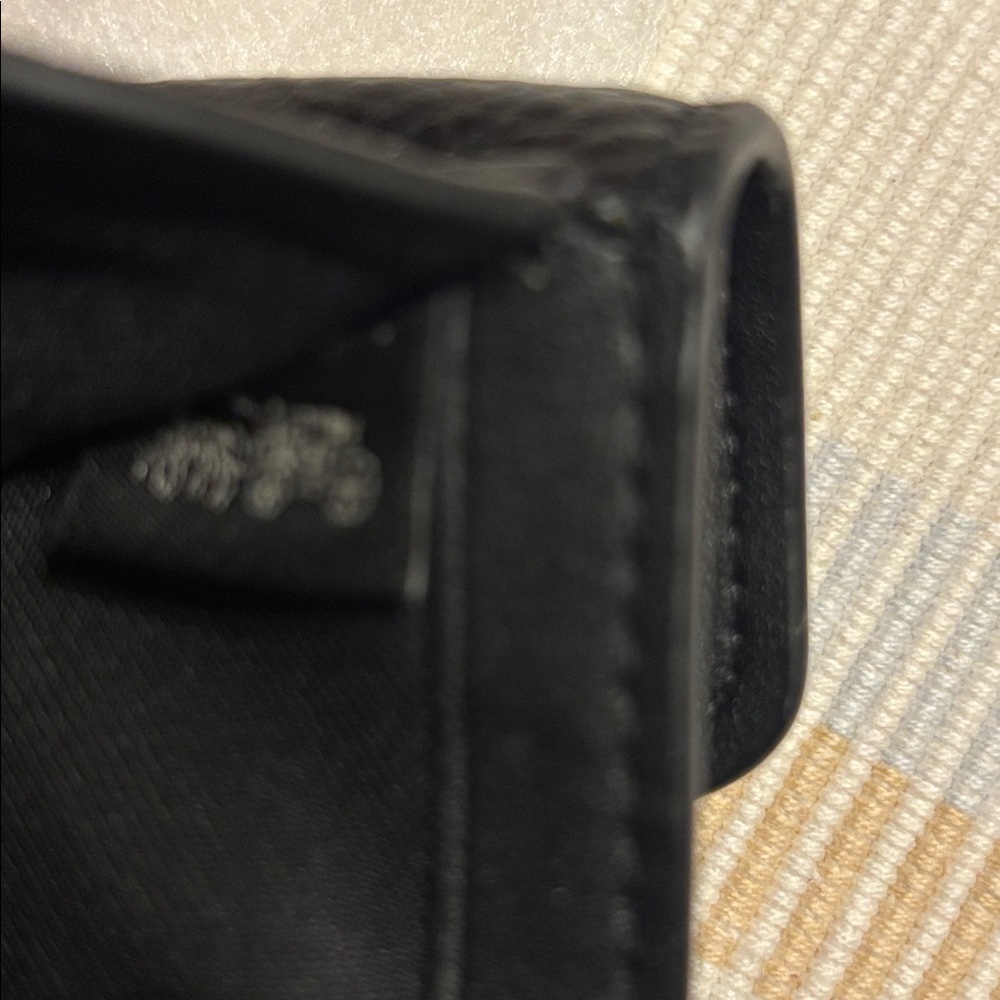 Coach Black Snap Wallet with Gold Horse and Carriage Buckel (Georgie) - Picture 9 of 9